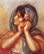 Pierre Renoir Gabrielle with Rose oil painting on canvas